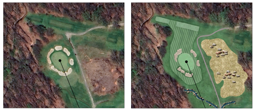 Golf Course Map, Golf Hole Image, Image Editing